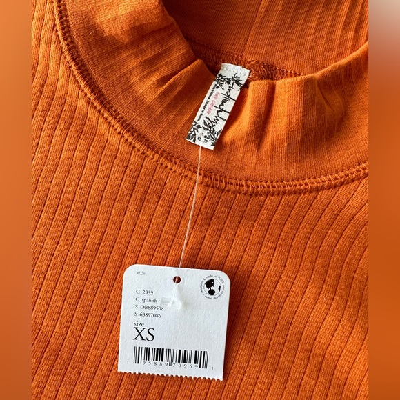 Free People Ribbed Mockneck - Picture 3 of 3